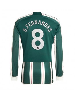 Manchester United Bruno Fernandes #8 Replika Borta Kläder 2023-24 Långärmad